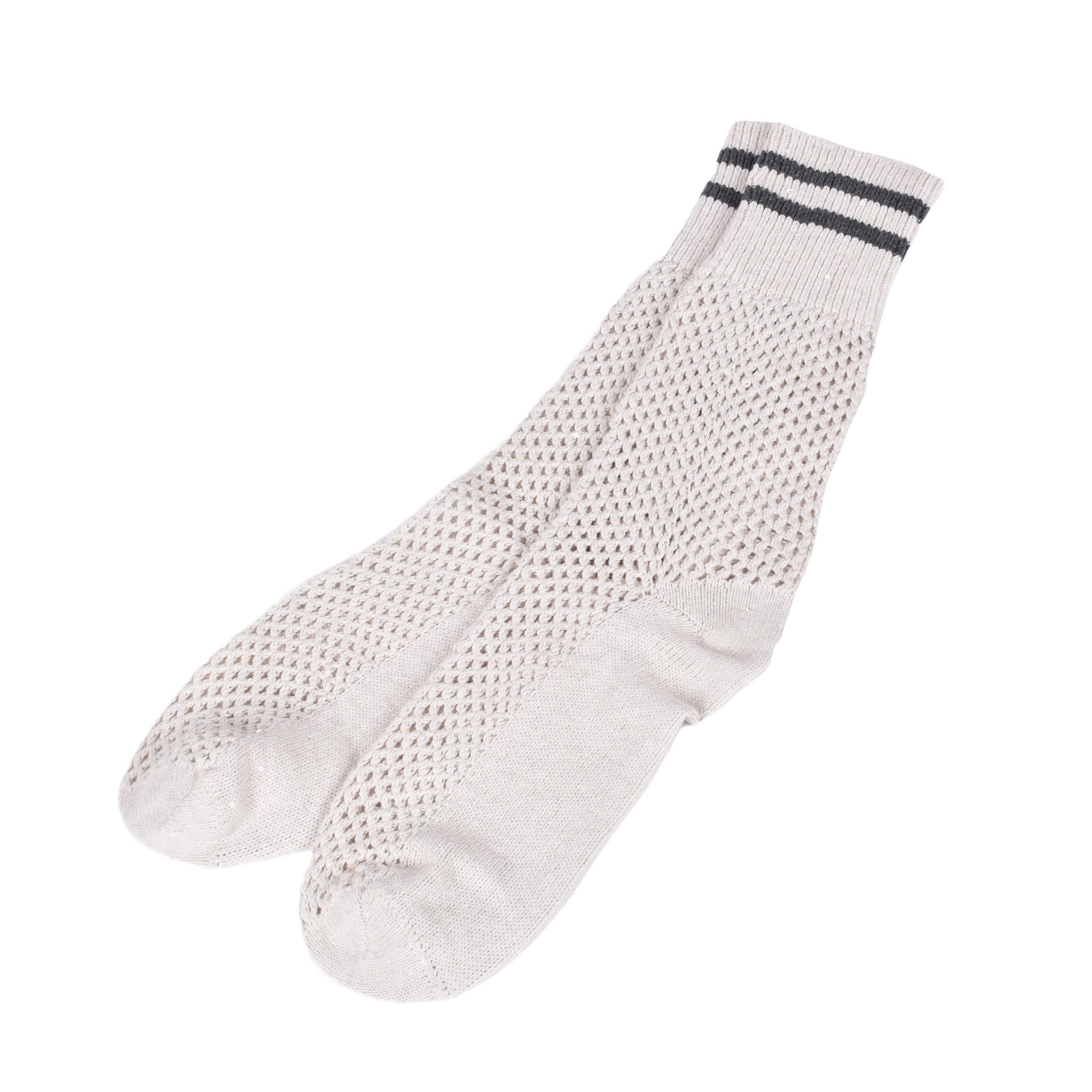 Brunello Cucinelli Beige Cotton Socks
