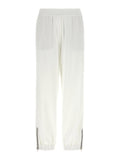 Brunello Cucinelli White Cotton Athletic Pants