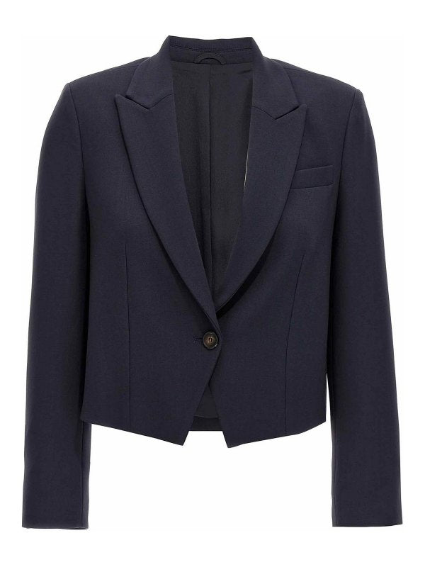Brunello Cucinelli Blue Wool Blazer