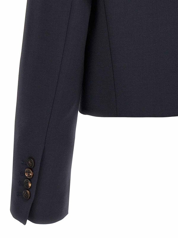 Brunello Cucinelli Blue Wool Blazer