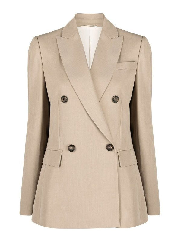 Brunello Cucinelli Beige Viscose Blazer
