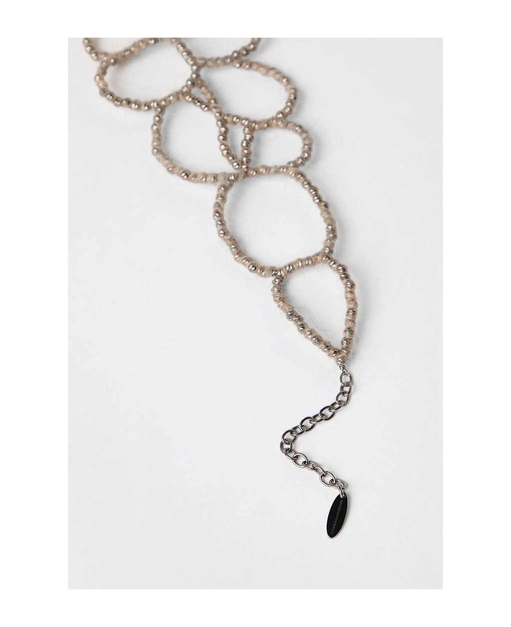 Brunello Cucinelli Gray Silver Necklace