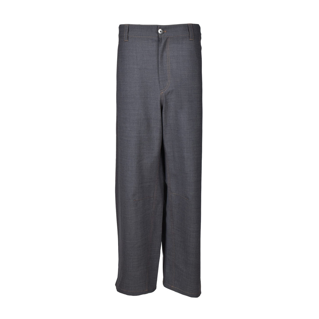 Brunello Cucinelli Gray Wool Casual Pants