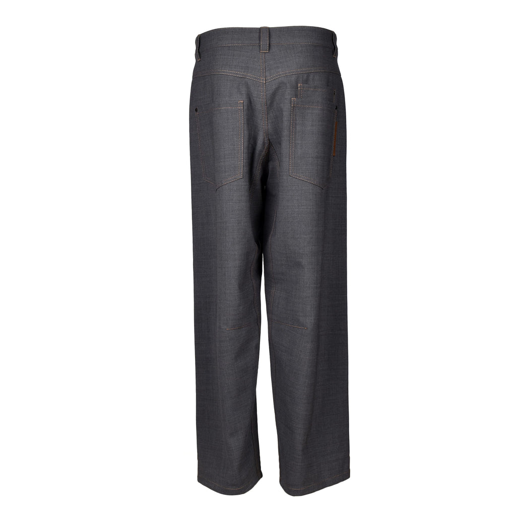 Brunello Cucinelli Gray Wool Casual Pants