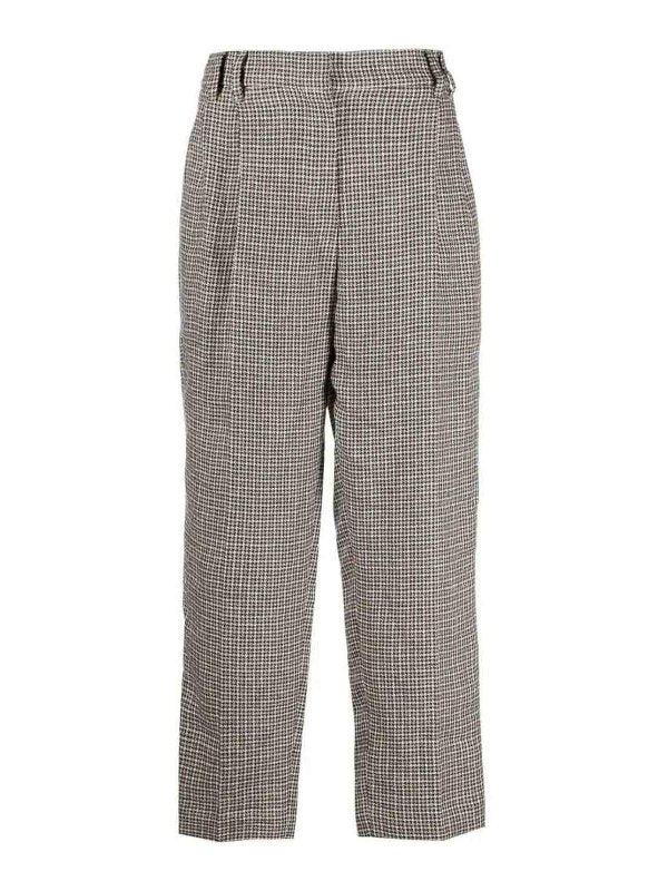 Brunello Cucinelli Beige Linen Pants