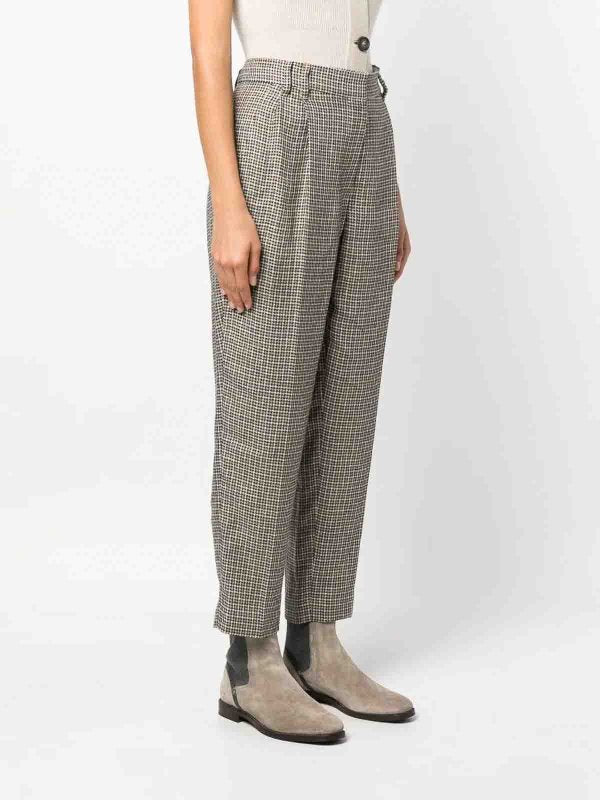 Brunello Cucinelli Beige Linen Pants