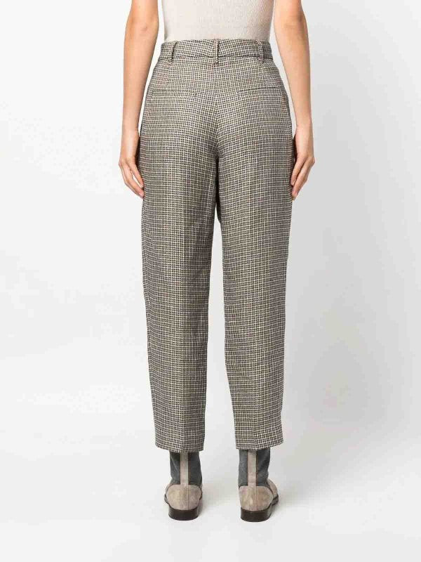 Brunello Cucinelli Beige Linen Pants