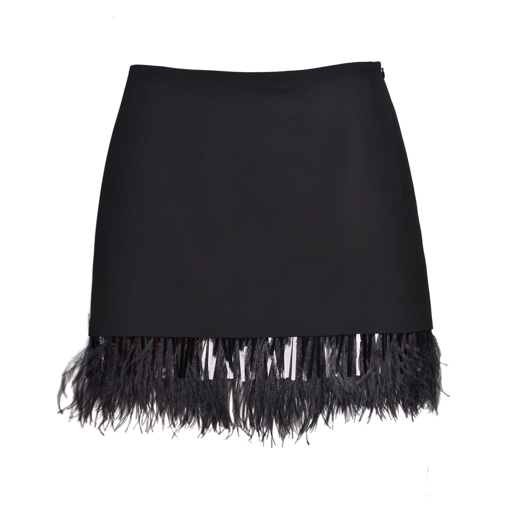 Brunello Cucinelli Black Acetate Mini Skirt