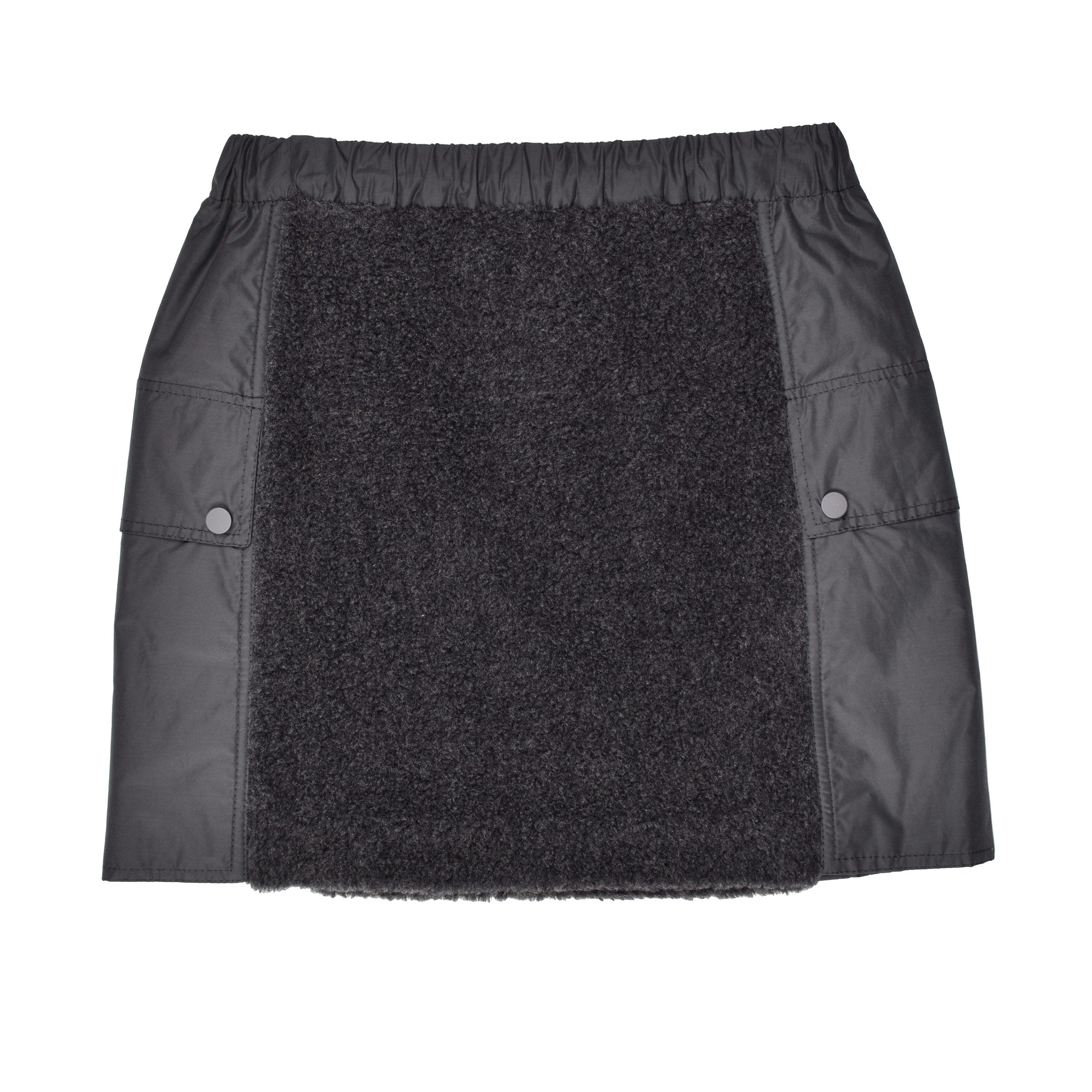 Brunello Cucinelli Bicolor Wool Mini Skirt