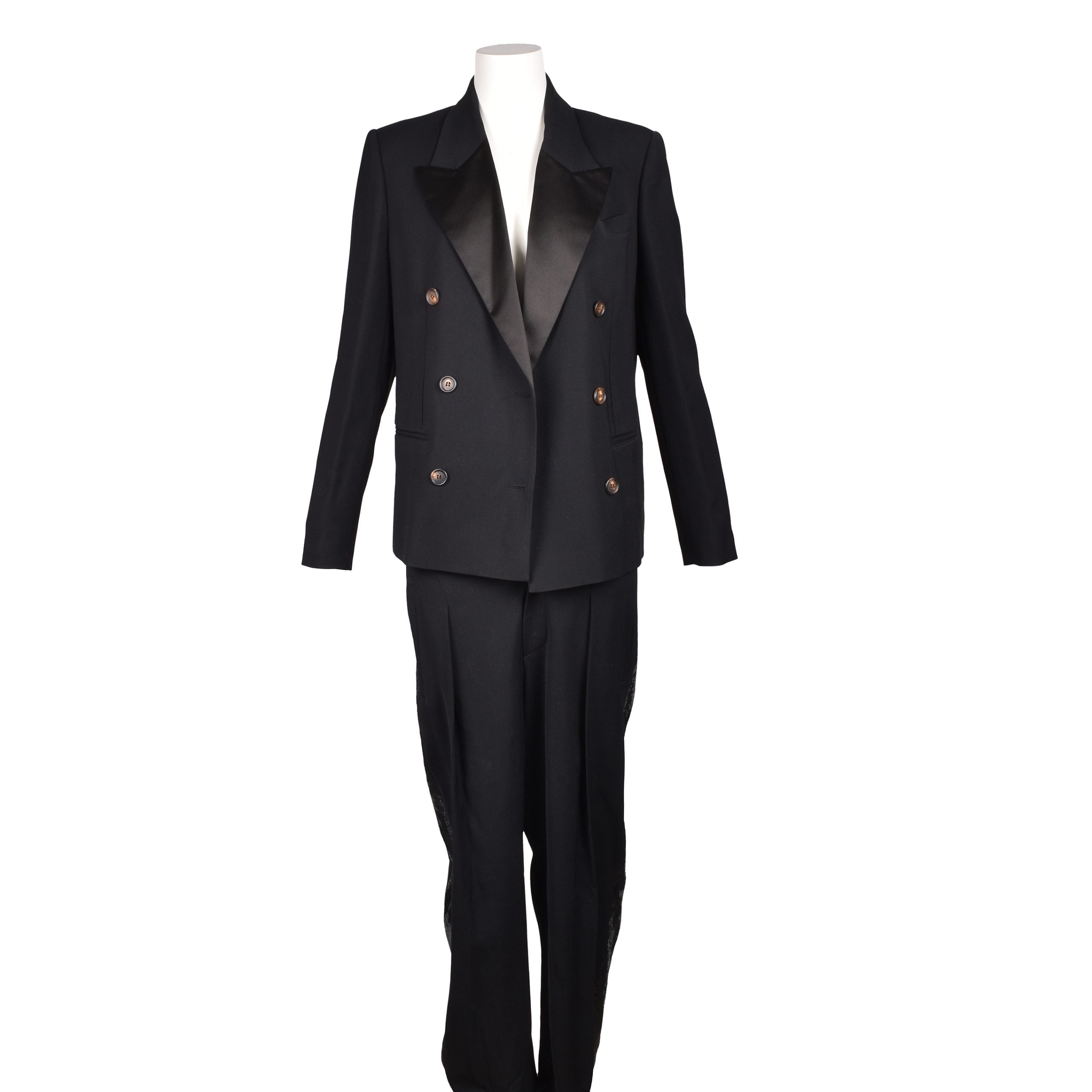 Brunello Cucinelli Black Viscose Two-Piece Suit