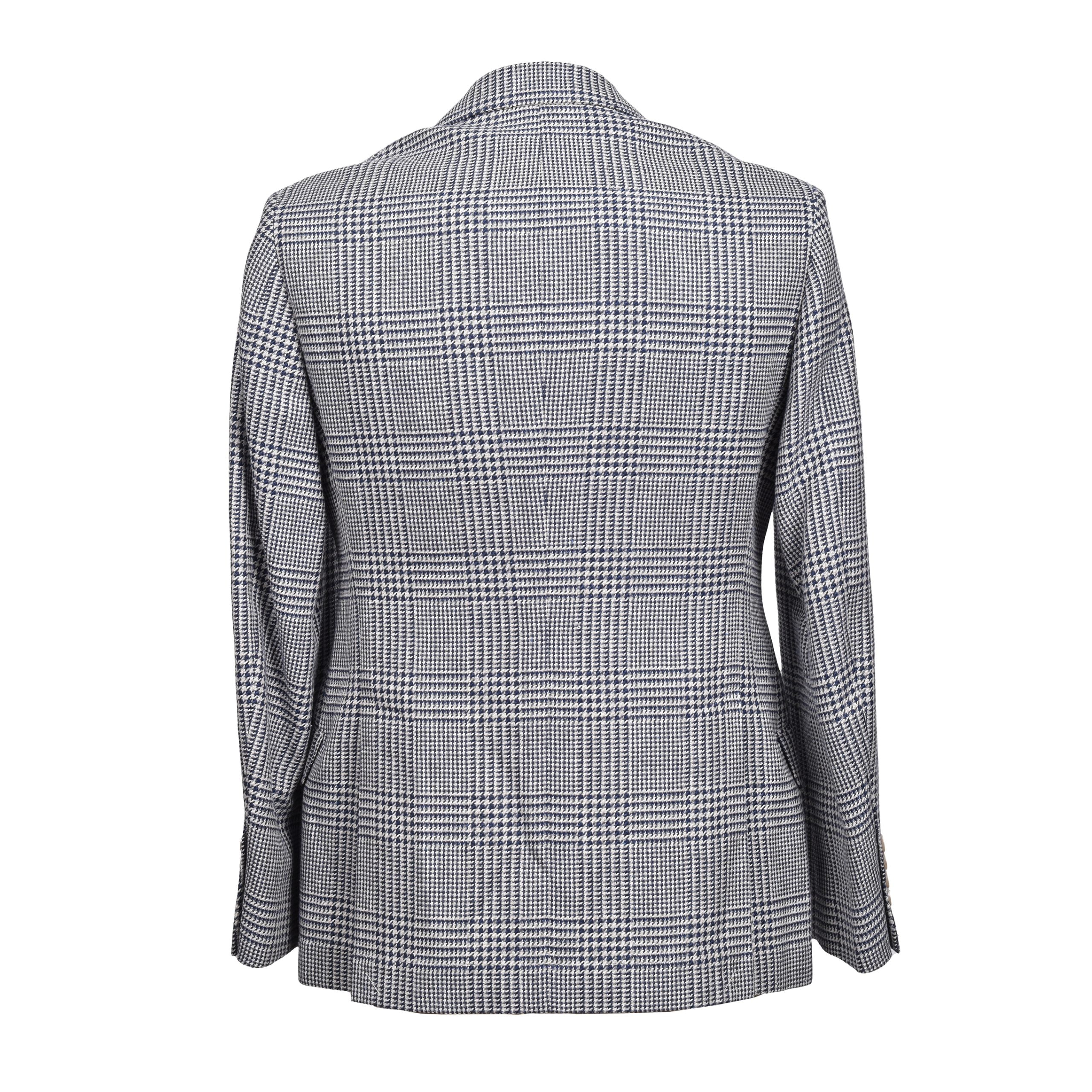 Brunello Cucinelli Blue Linen Coat