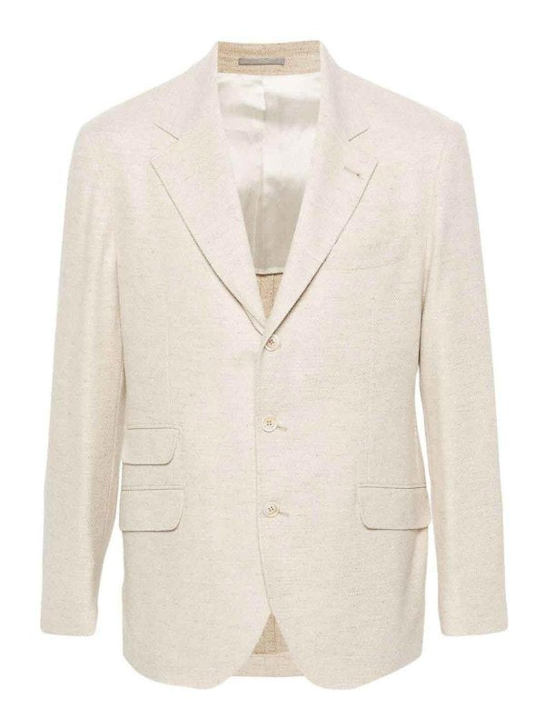Brunello Cucinelli Yellow Wool Blazer