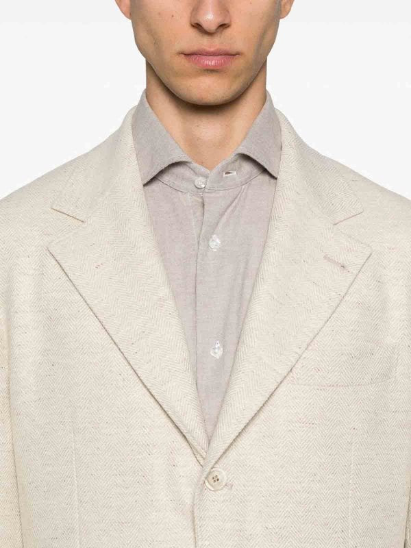 Brunello Cucinelli Yellow Wool Blazer