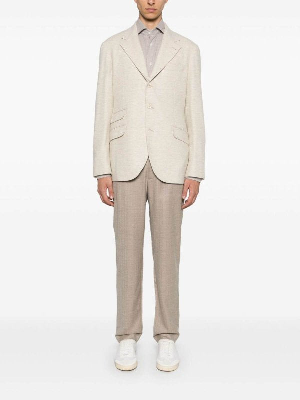 Brunello Cucinelli Yellow Wool Blazer