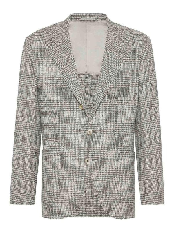 Brunello Cucinelli Army Wool Blazer