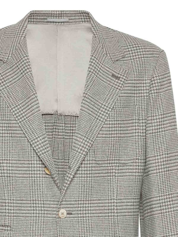 Brunello Cucinelli Army Wool Blazer