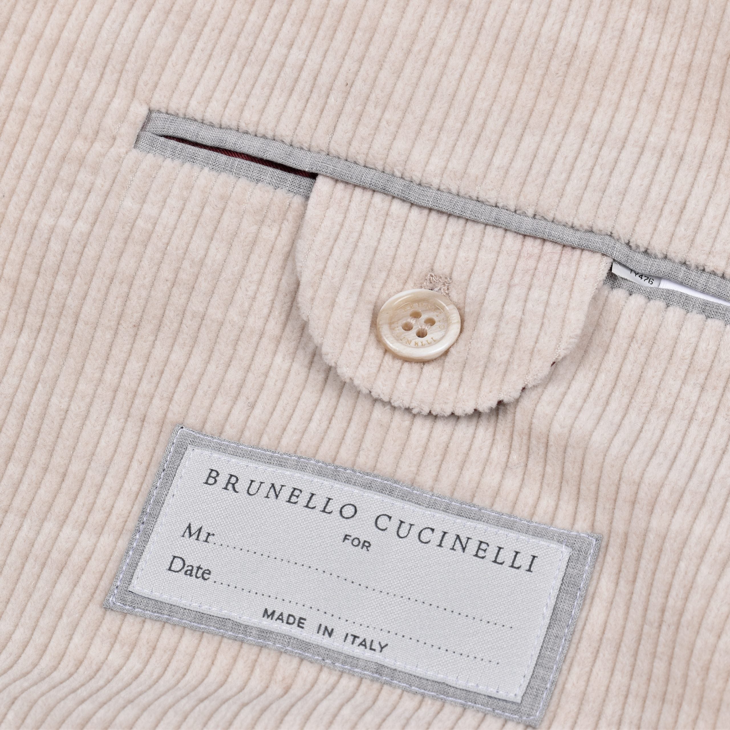 Brunello Cucinelli Beige Cotton Blazer