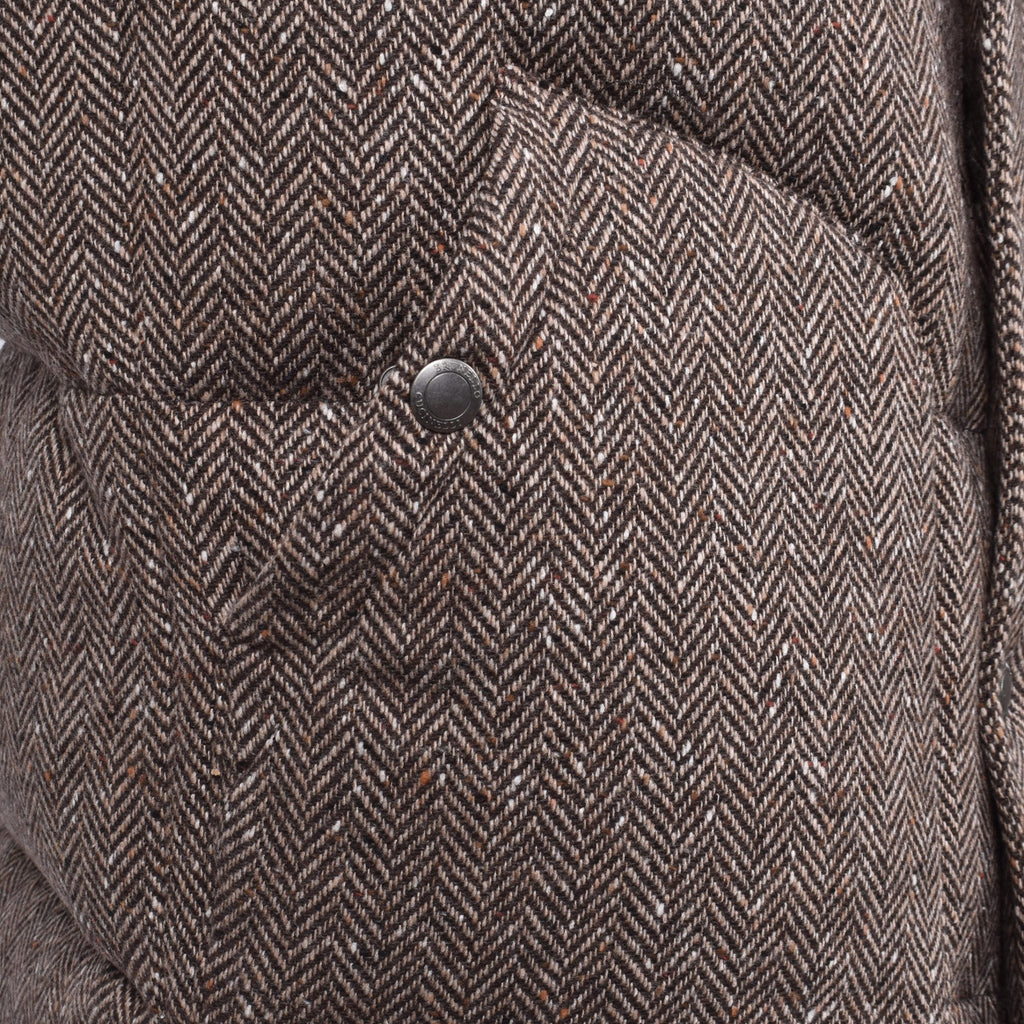 Brunello Cucinelli Brown Wool Sleveless Jacket