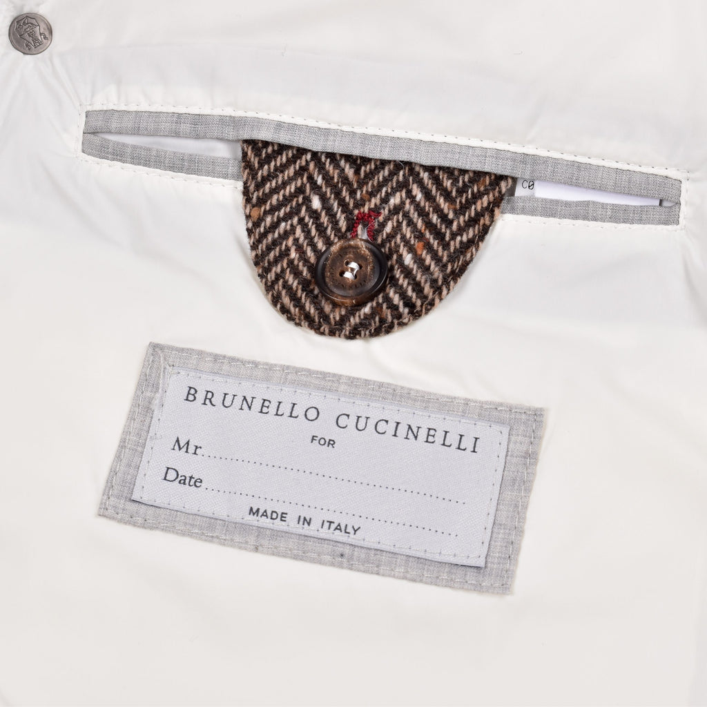 Brunello Cucinelli Brown Wool Sleveless Jacket