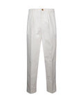 Brunello Cucinelli White Cotton Dress Pants