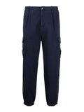 Brunello Cucinelli Blue Cotton Cargo Pants