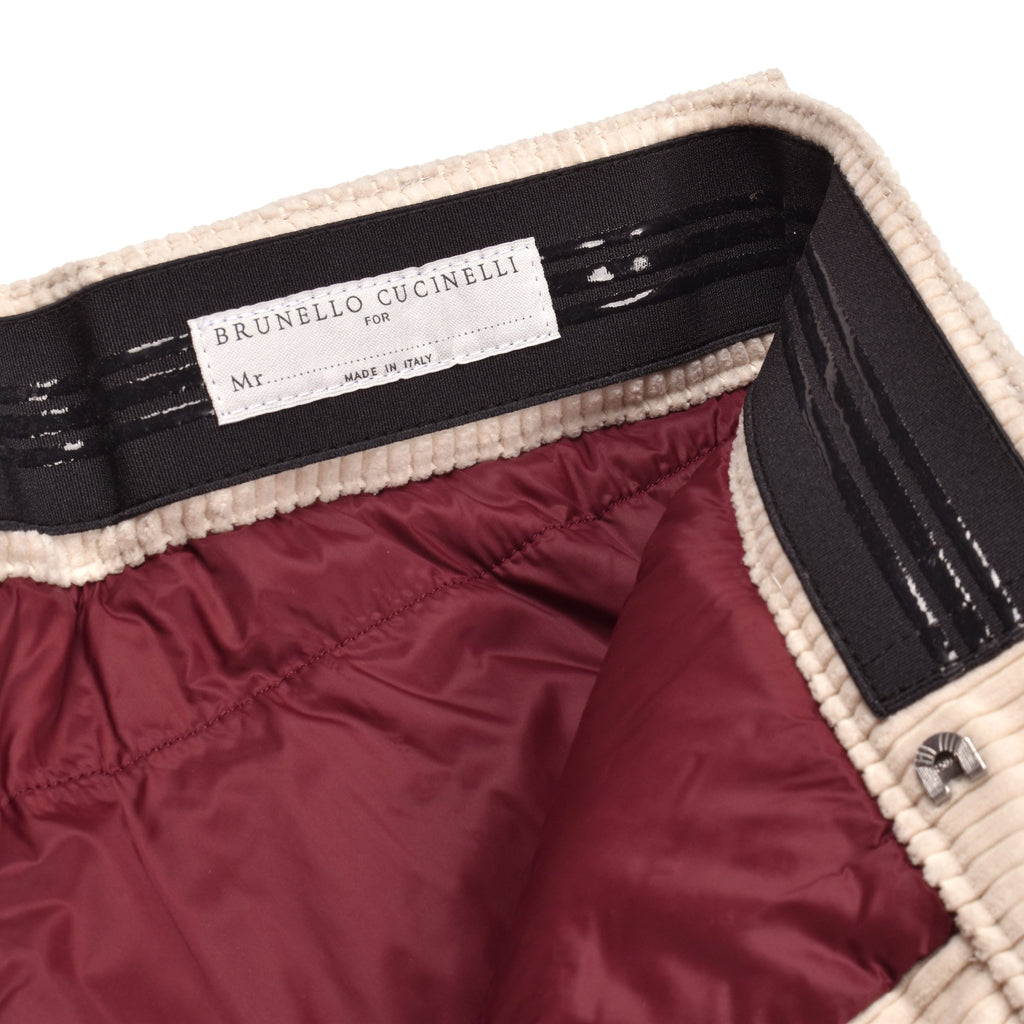 Brunello Cucinelli Bicolor Cotton Athletic Pants