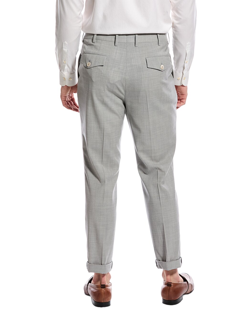 Brunello Cucinelli Pearl Wool Dress Pants