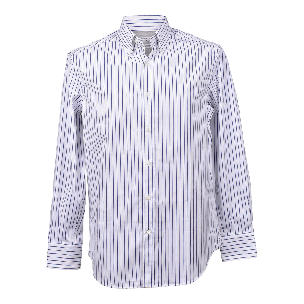 Brunello Cucinelli White Cotton Shirt