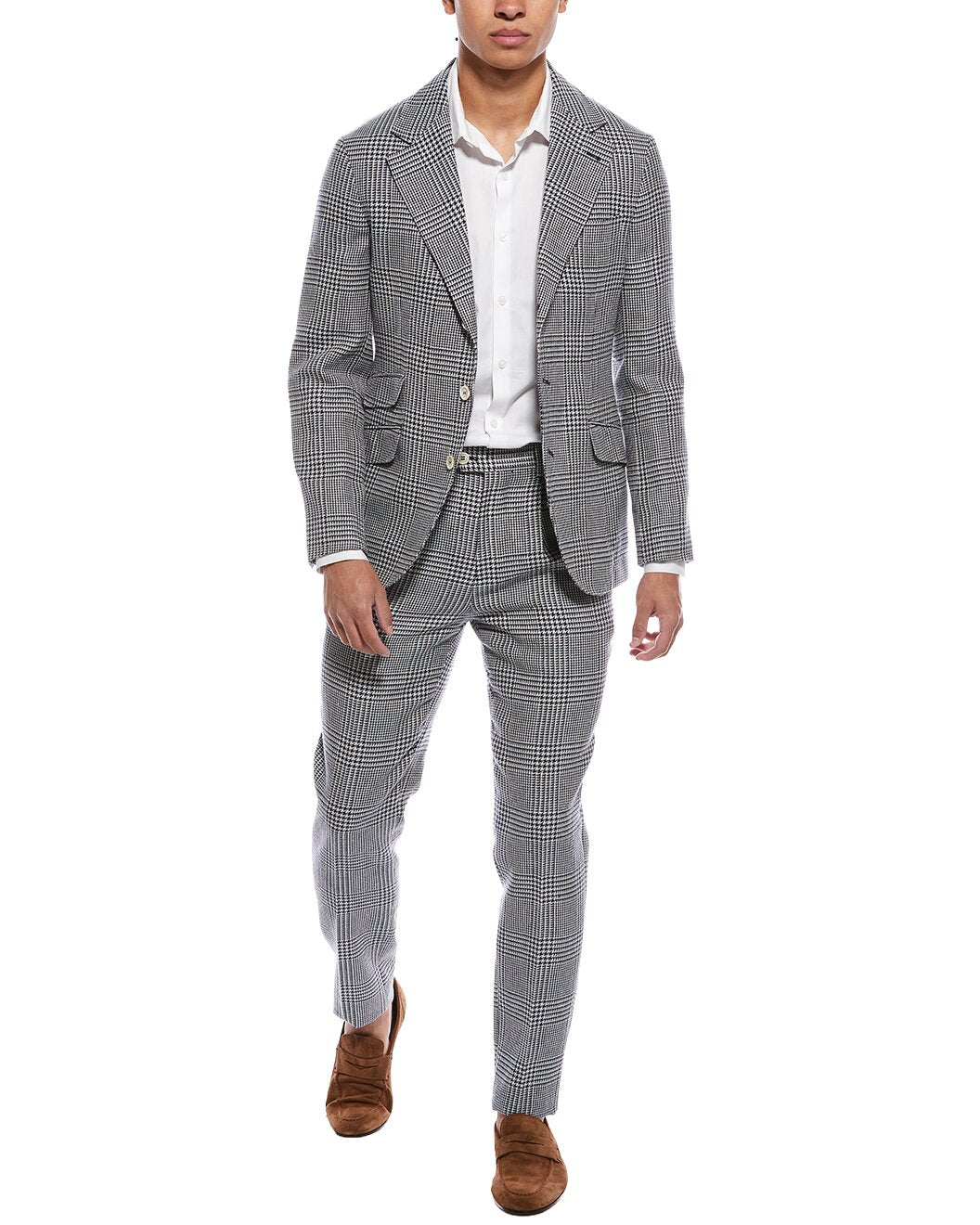 Brunello Cucinelli Blue Linen Two-Piece Suit