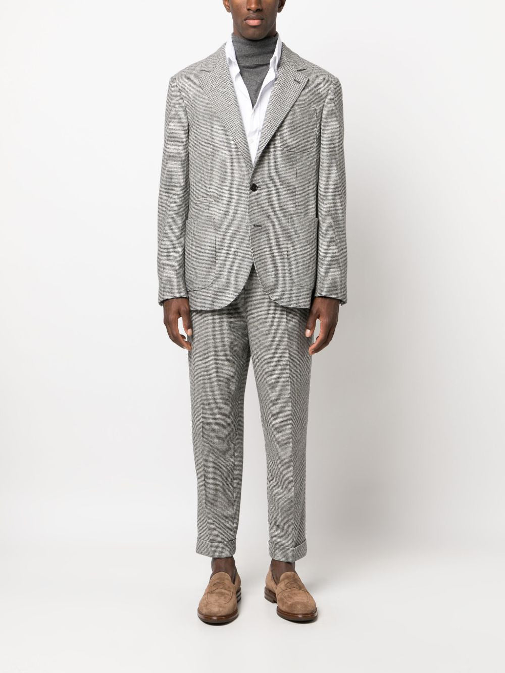 Brunello Cucinelli Gray Wool Two-Piece Suit