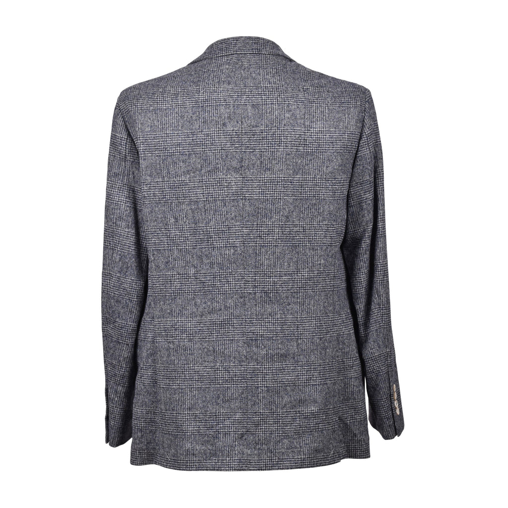 Brunello Cucinelli Blue Leather Blazer