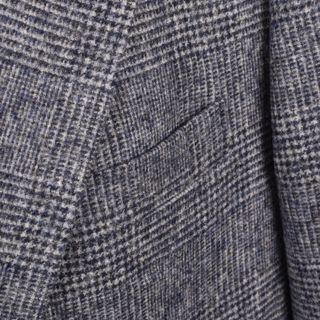 Brunello Cucinelli Blue Leather Blazer