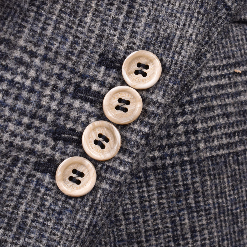 Brunello Cucinelli Blue Leather Blazer