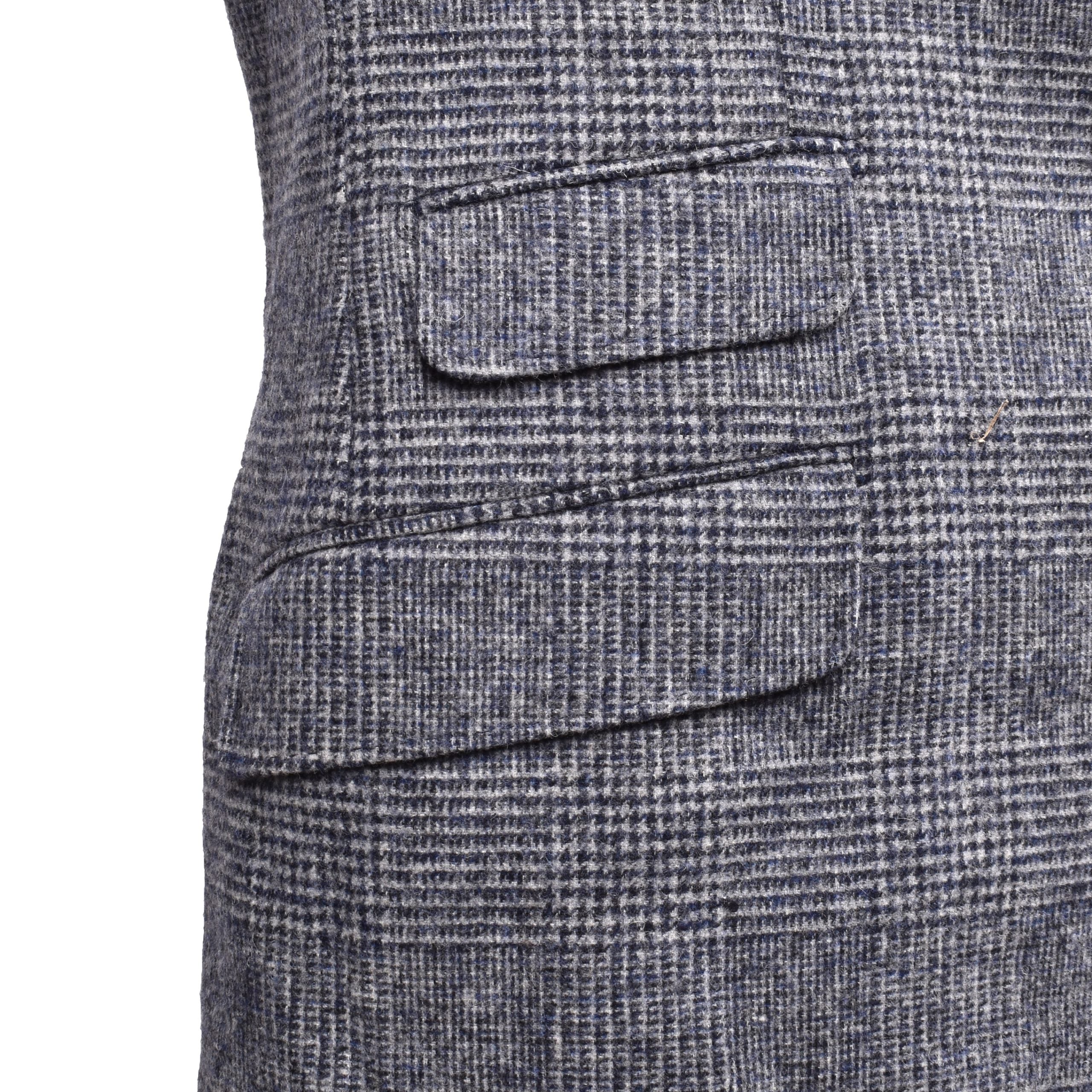 Brunello Cucinelli Blue Leather Blazer