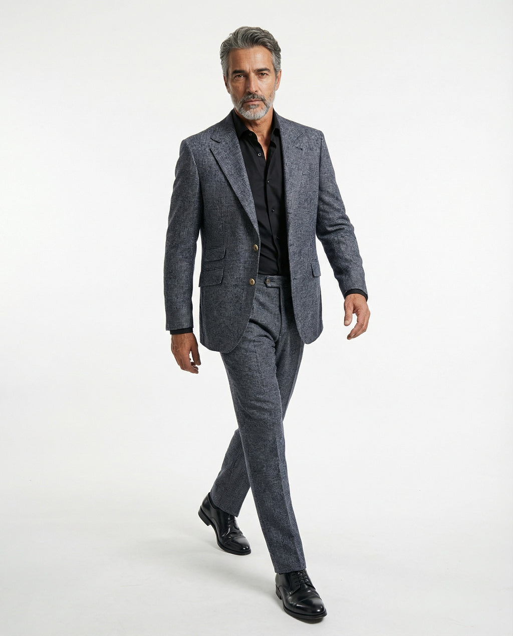 Brunello Cucinelli Blue Leather Blazer