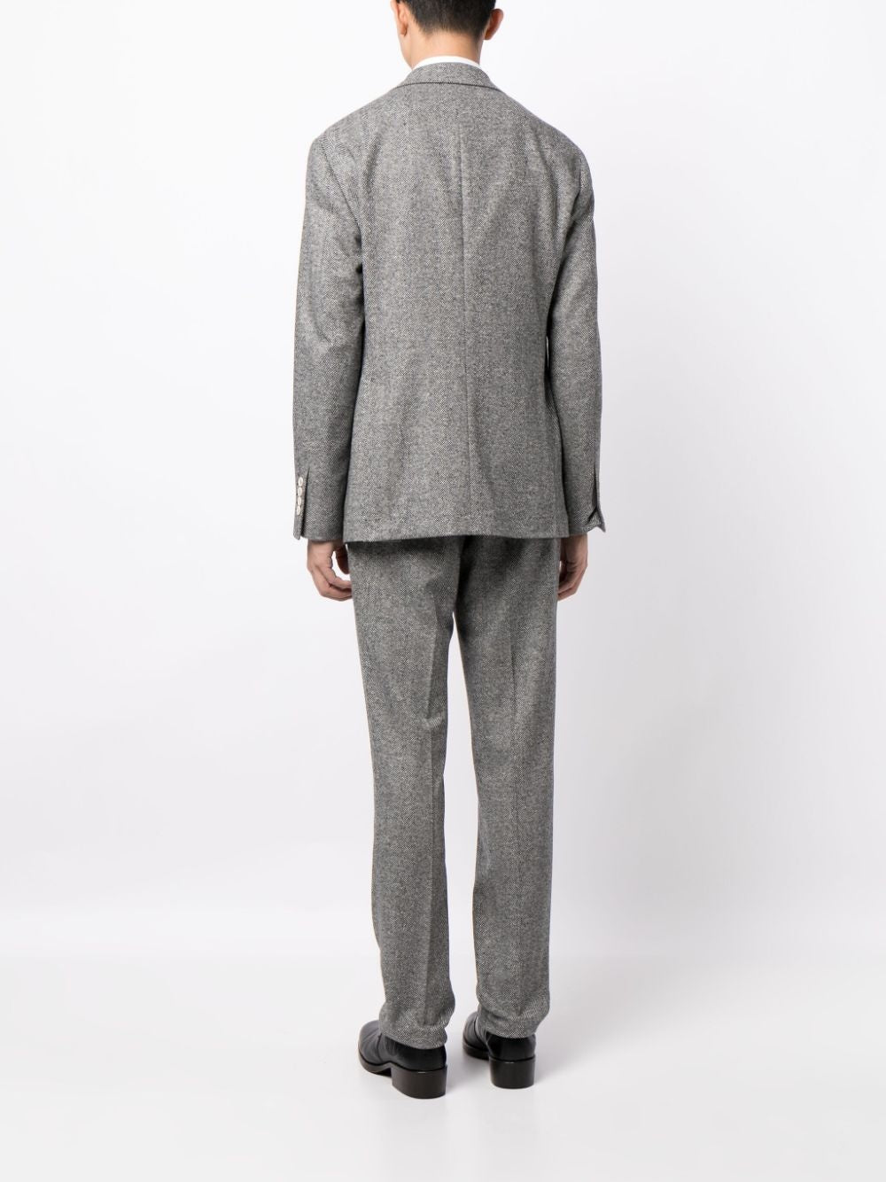 Brunello Cucinelli Gray Wool Two-Piece Suit