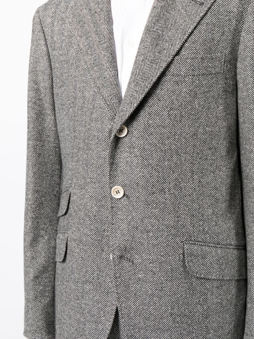 Brunello Cucinelli Gray Wool Two-Piece Suit