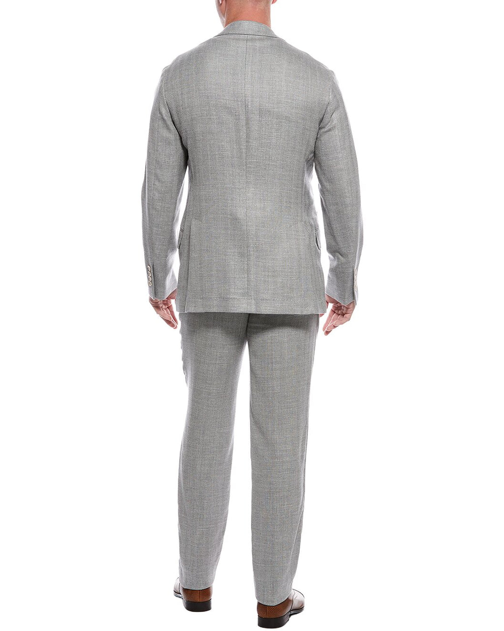 Brunello Cucinelli Gray Wool Two-Piece Suit