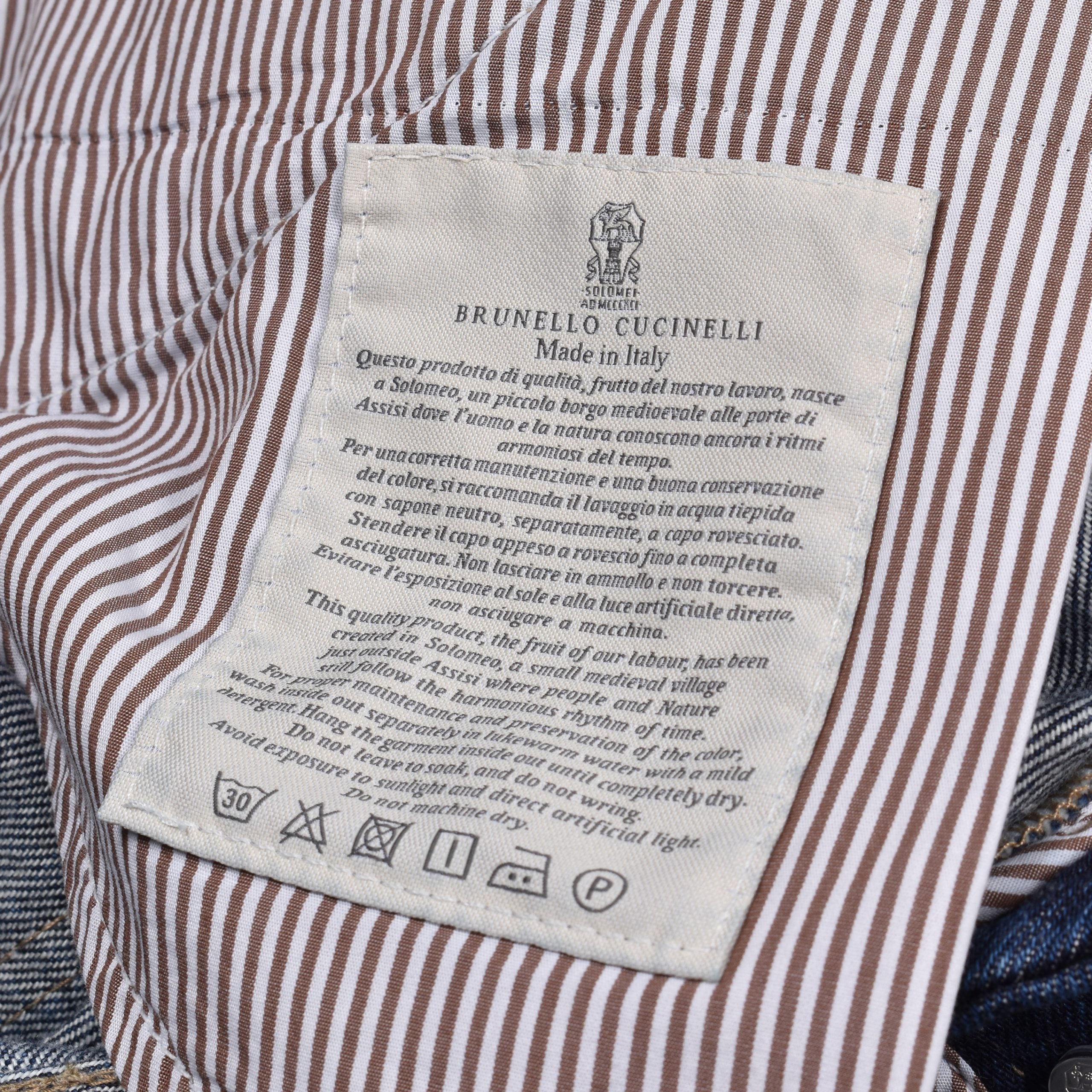 Brunello Cucinelli Blue Cotton Jeans Denim