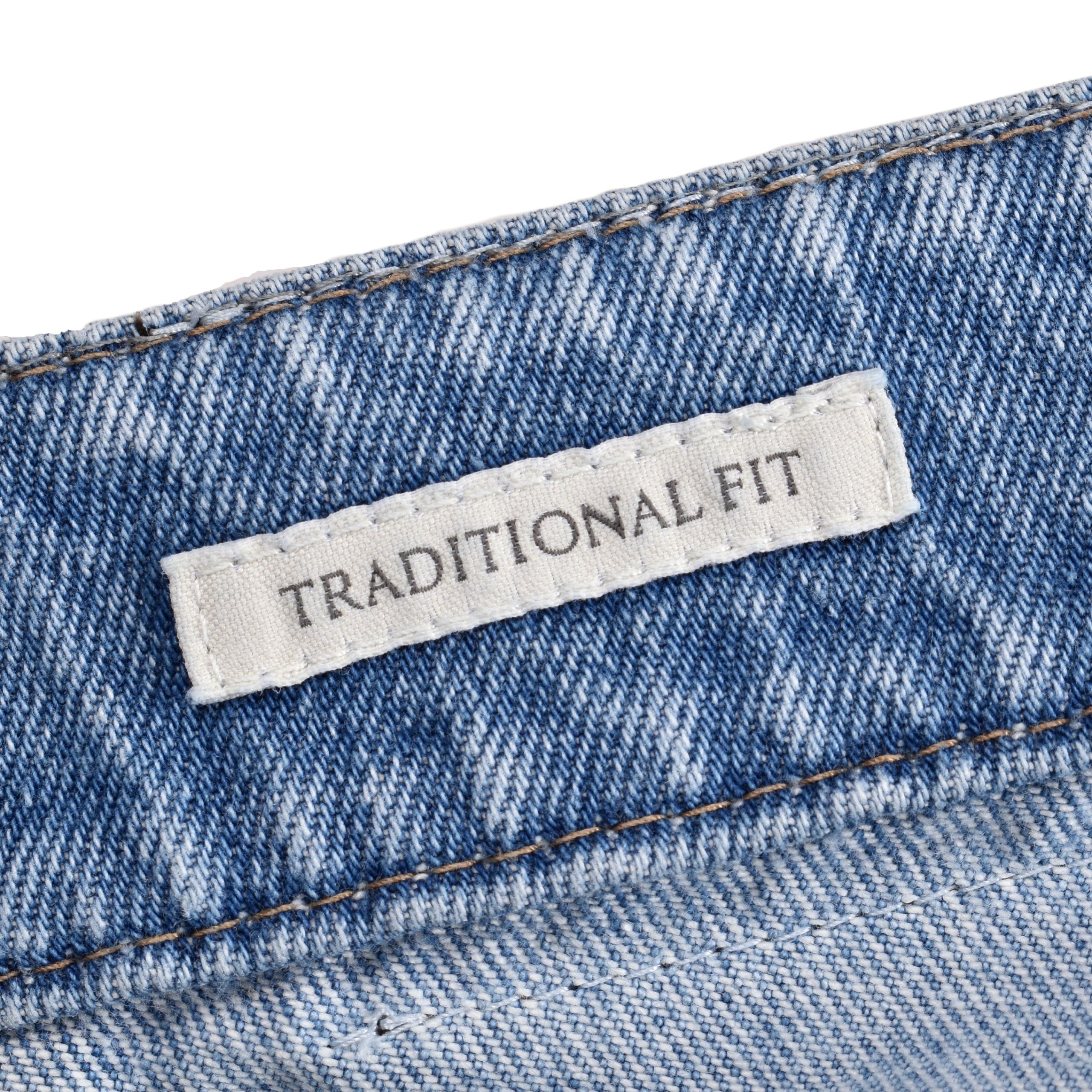 Brunello Cucinelli Blue Cotton Straight-Leg Jeans