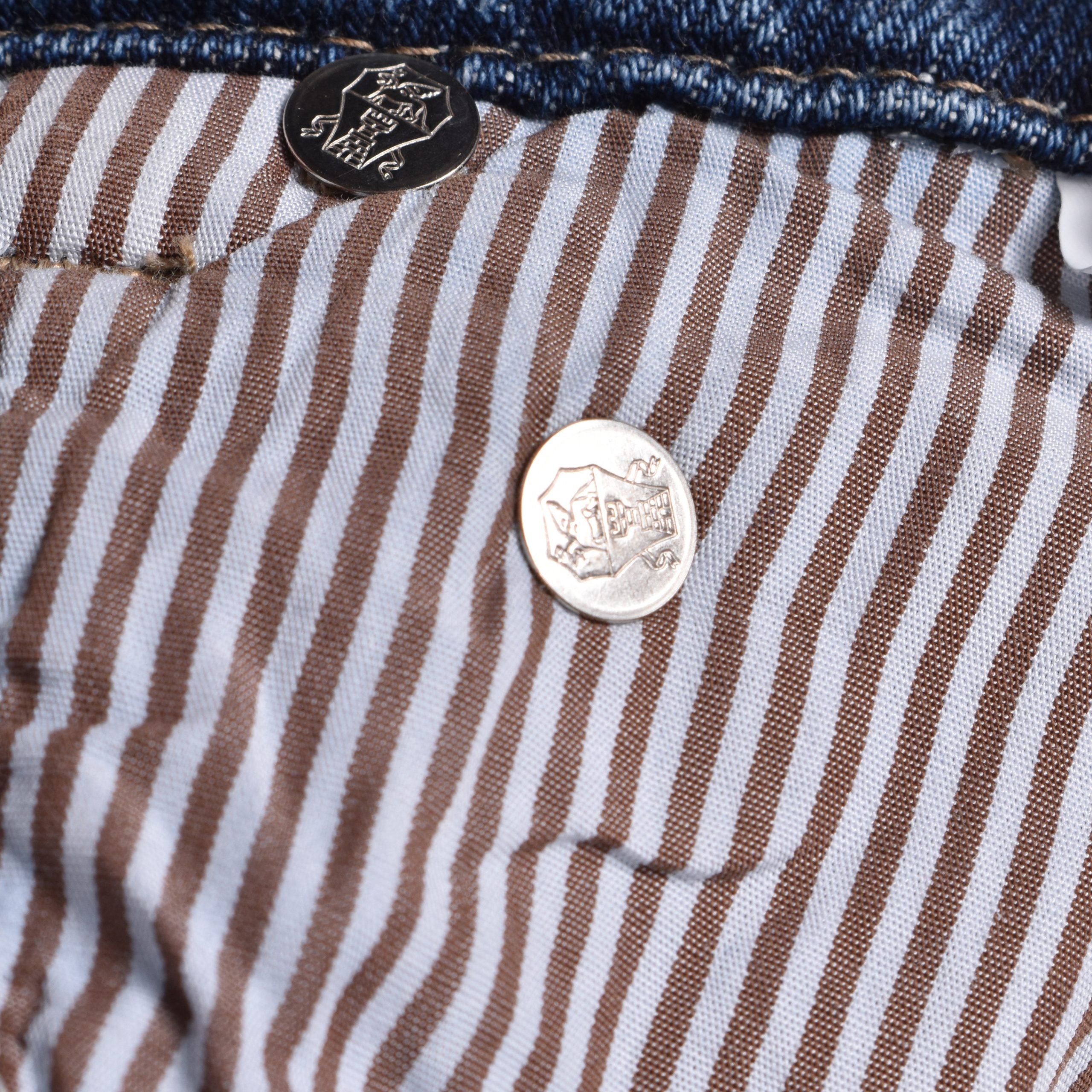 Brunello Cucinelli Blue Cotton Straight-Leg Jeans