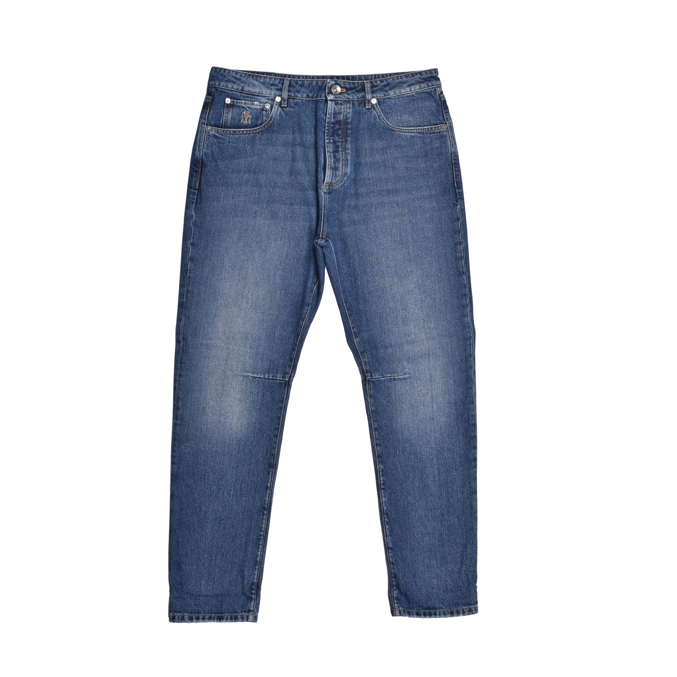 Brunello Cucinelli Blue Cotton Jeans Denim