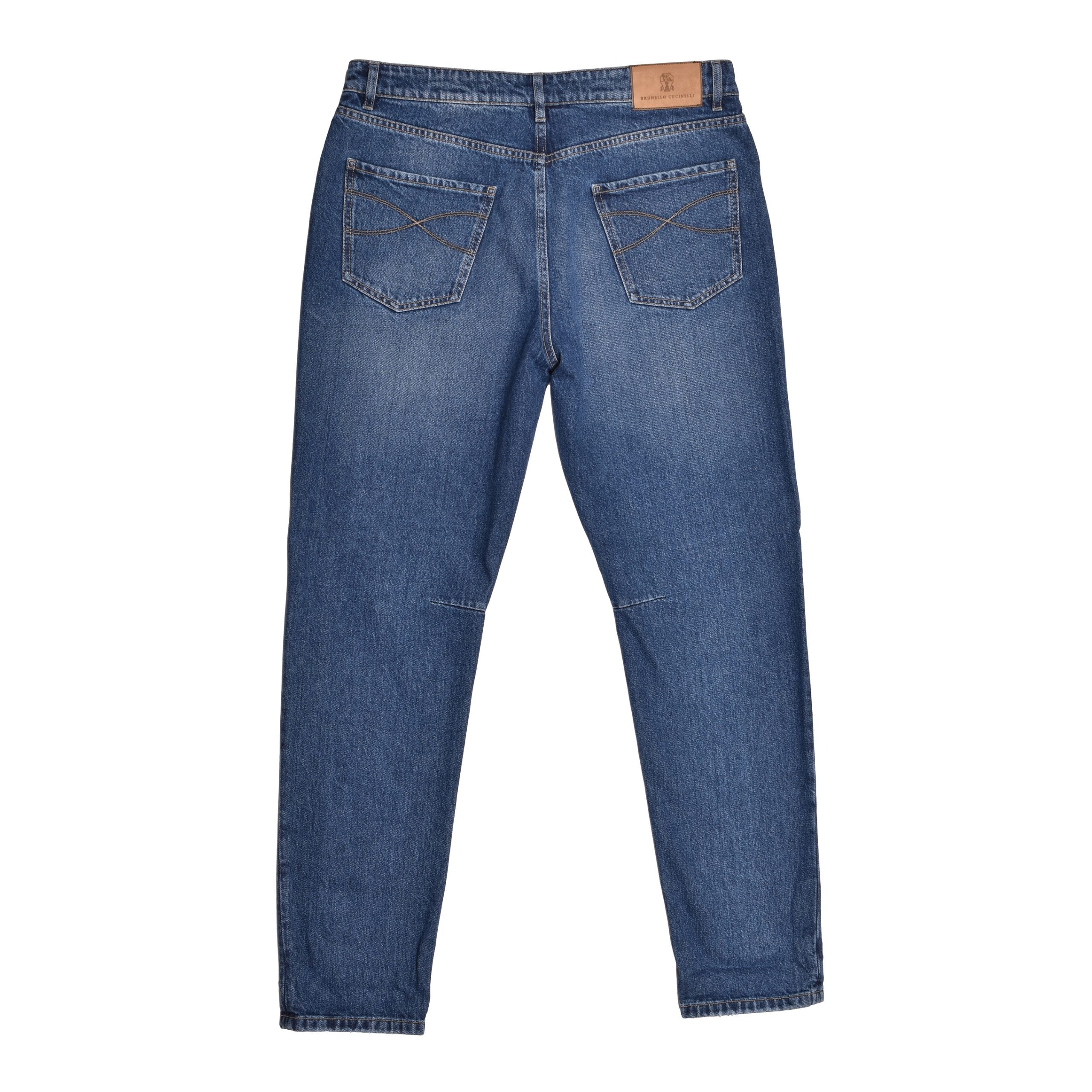Brunello Cucinelli Blue Cotton Jeans Denim