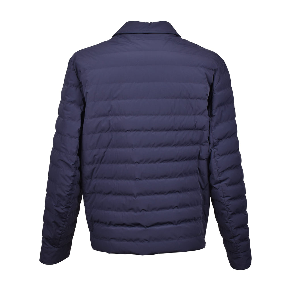 Brunello Cucinelli Blue Polyamide Full-Length Jacket