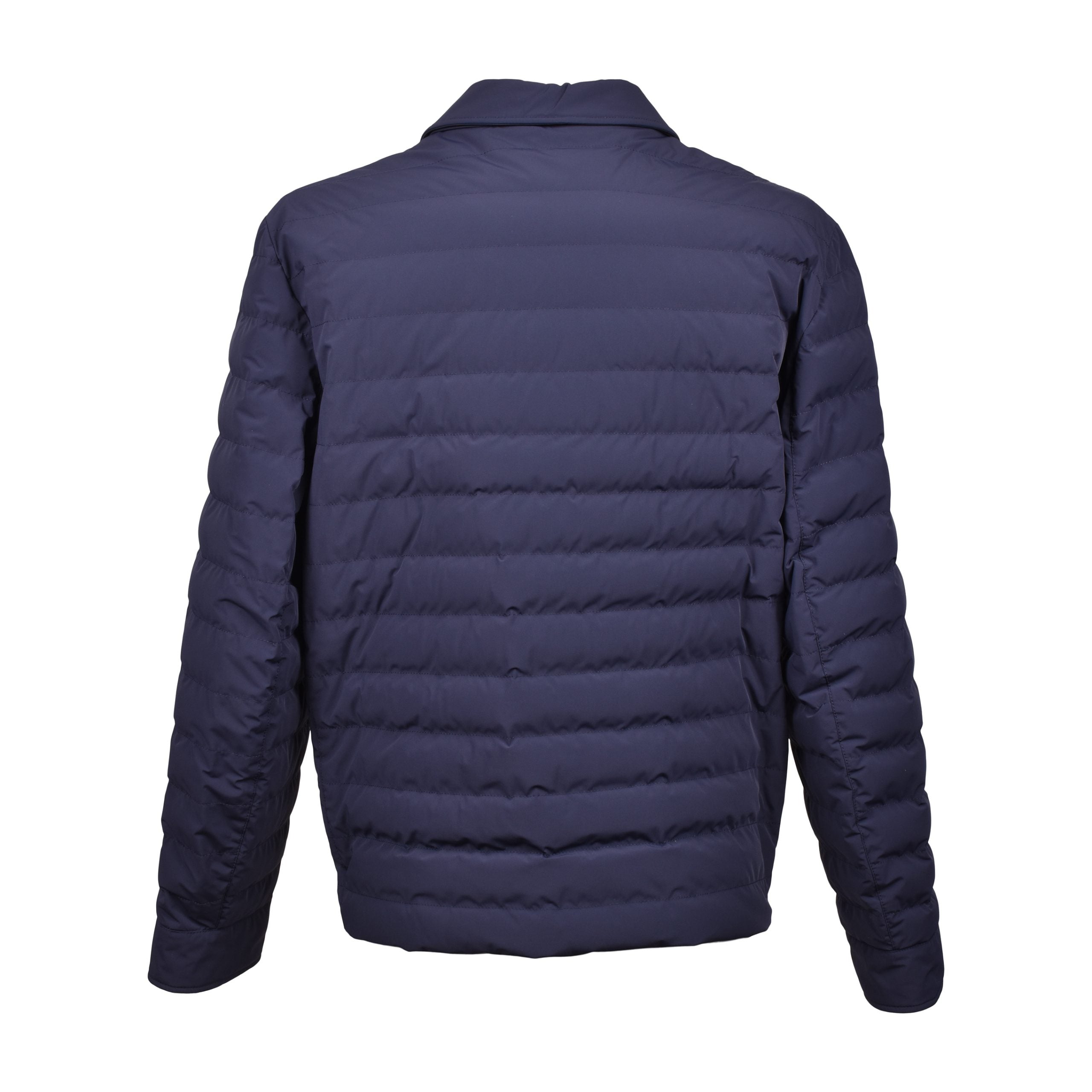 Brunello Cucinelli Blue Polyamide Full-Length Jacket