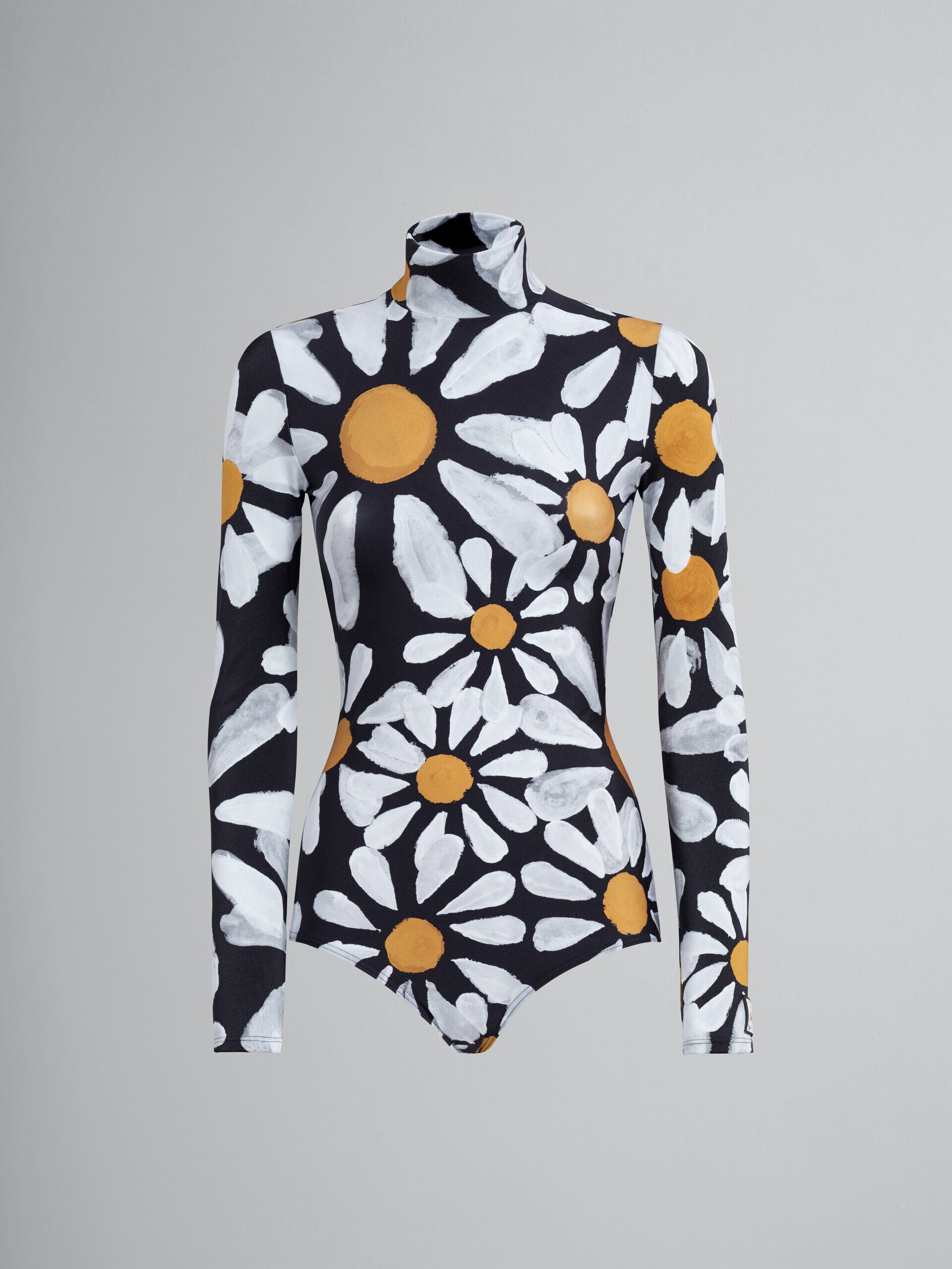 Marni Black Fibres One-Piece Swimsuit