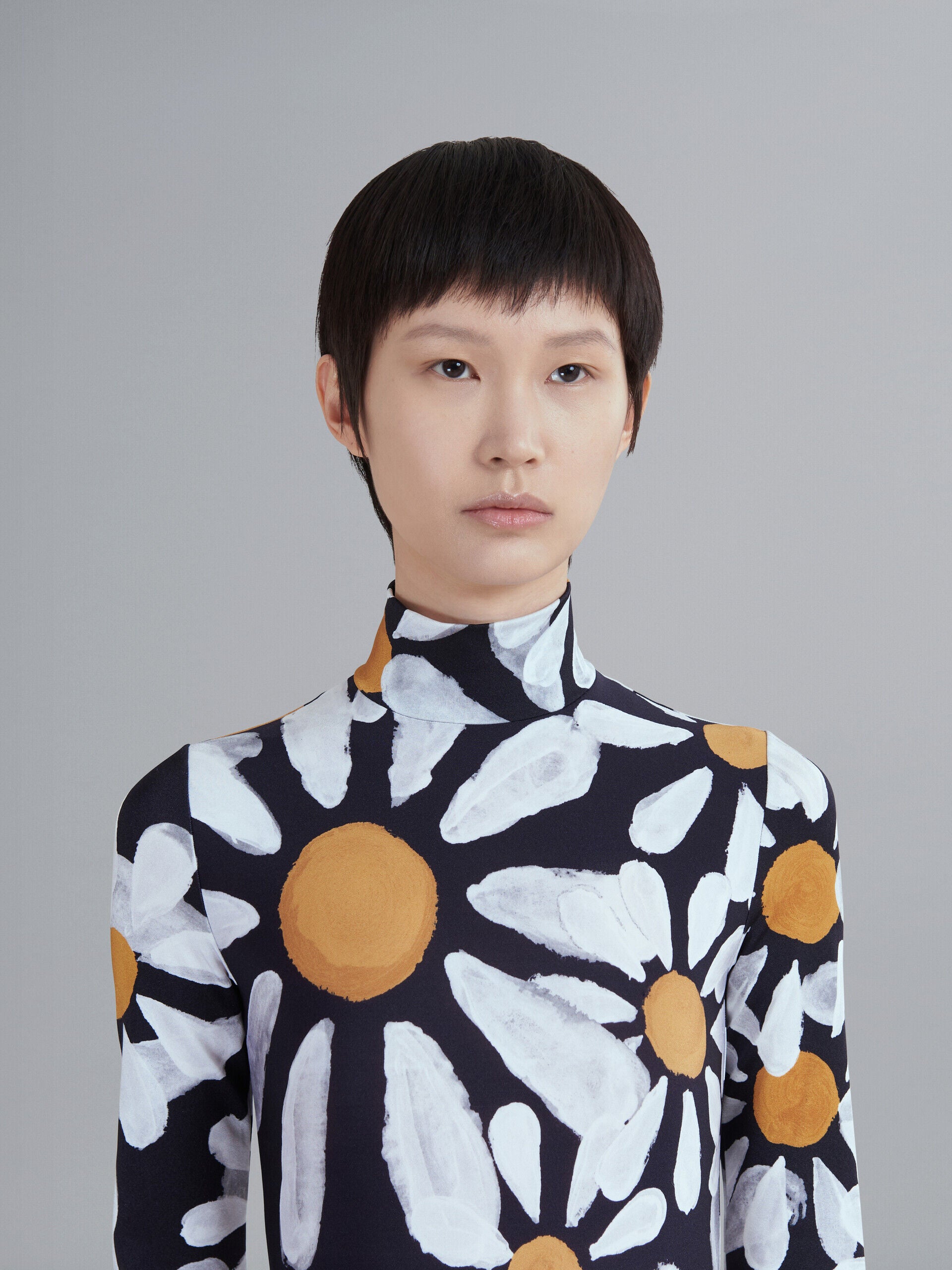 Marni Black Fibres One-Piece Swimsuit