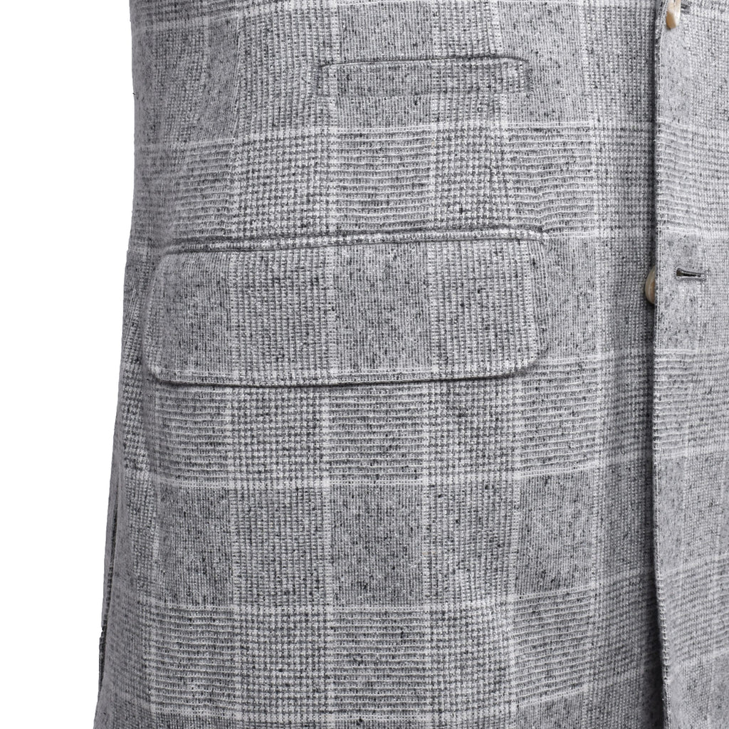 Brunello Cucinelli Gray Silk Blazer