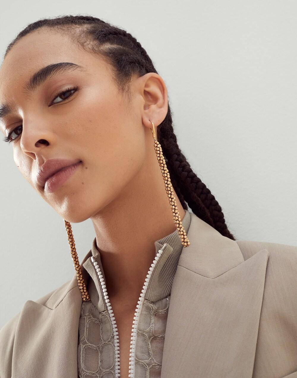 Brunello Cucinelli Gold Silver Earrings