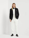 Brunello Cucinelli Black Silk Blazer
